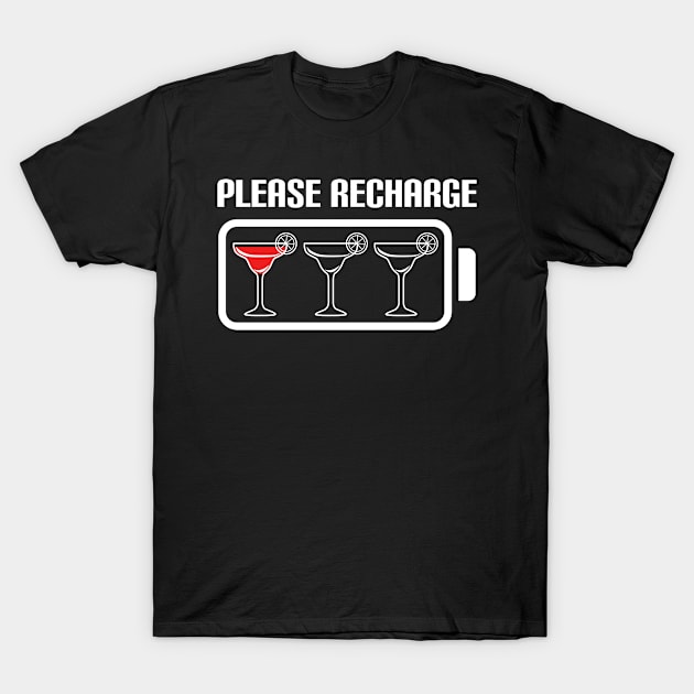 Margarita Please Recharge T-Shirt by c1337s